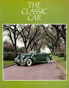 THE CLASSIC CAR 1971 SEPT - SILVER ARROW, GRAND CLASSIC